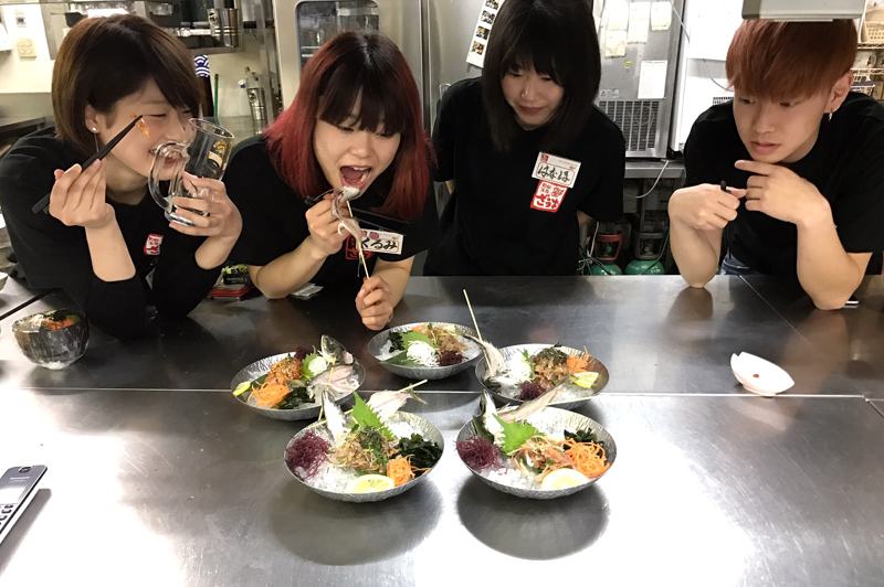 色んな調味料でアジのたたきを作ってみよう！