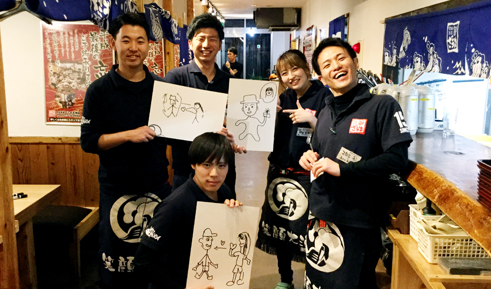 お絵描き伝言ゲーム ～天神店編～