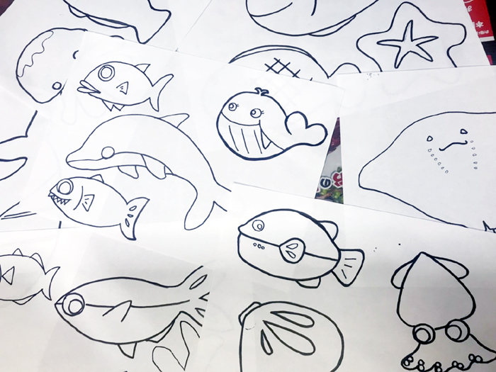 お店の壁を水族館にしよう2019