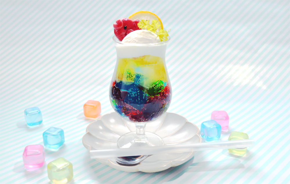 カラフルゼリーポンチとキャラクター白玉を作ろう！～マナミの花嫁修業・第21弾～