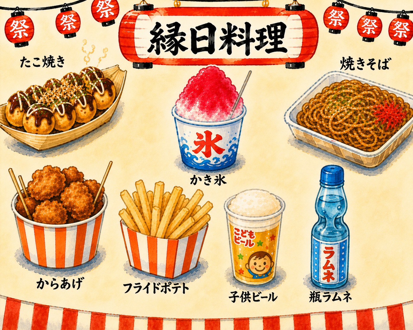 【所沢】【8/11～8/31限定】ざうお所沢店で夏祭り！縁日メニューが登場｜2026ざうお夏休み企画